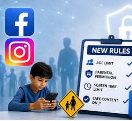 अमेरिकी बच्चों के लिए रात में Facebook-Instagram बंद! डेली यूज लिमिट भी होगी लागू