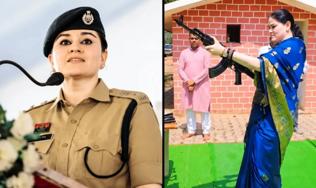 शस्त्र पूजा में AK-47 से हवाई फायरिंग का वीडियो वायरल, SP अंकिता शर्मा से मांगा गया जवाब