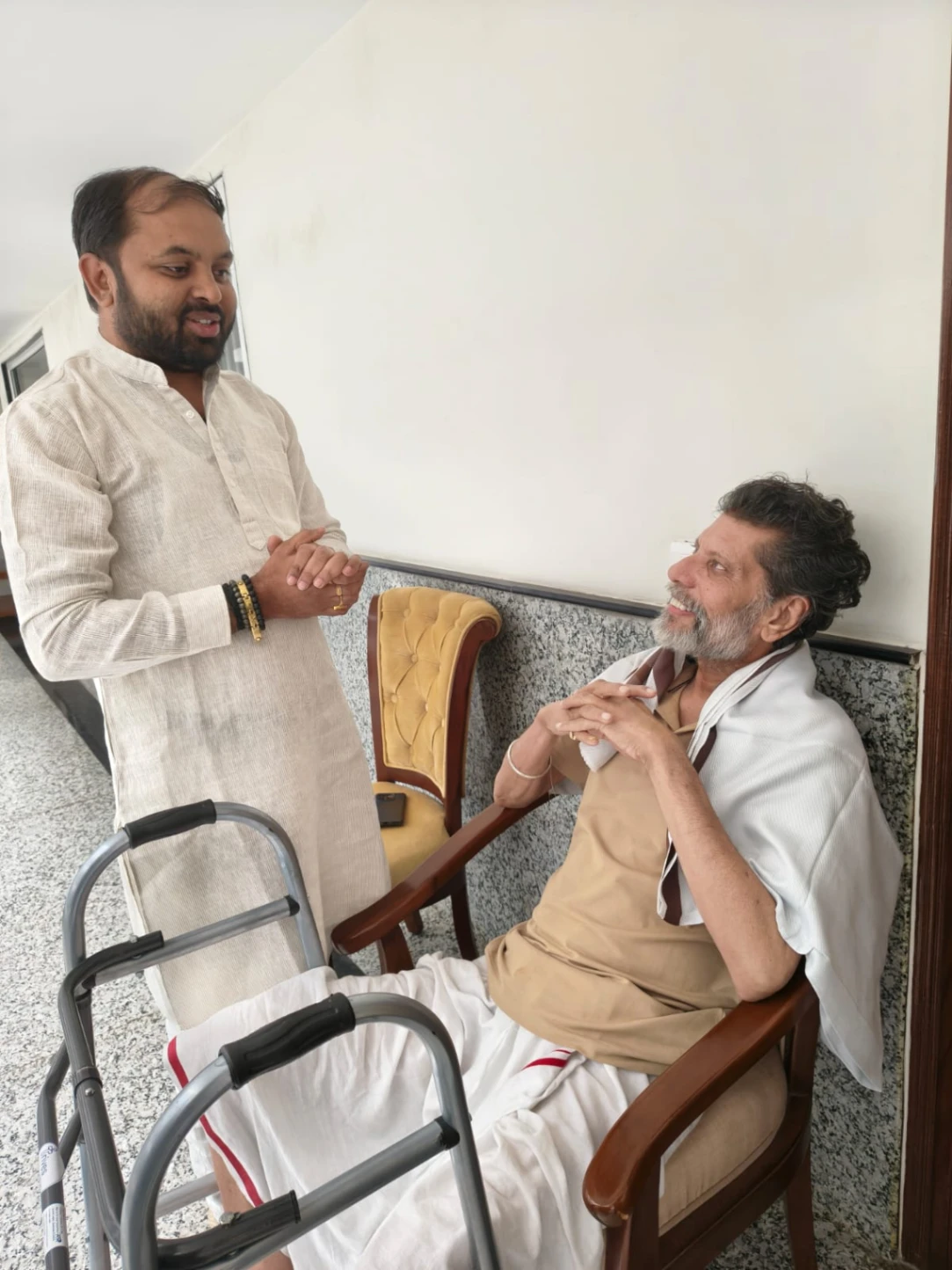 छत्तीसगढ़ निवास दिल्ली में भाजपा प्रदेश अध्यक्ष किरण देव से मिले विमल साहू, जाना स्वास्थ्य का हाल